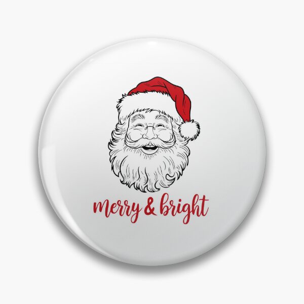 Item preview, Merry & Bright Christmas Santa Illustration designed and sold by ObjCrea123.