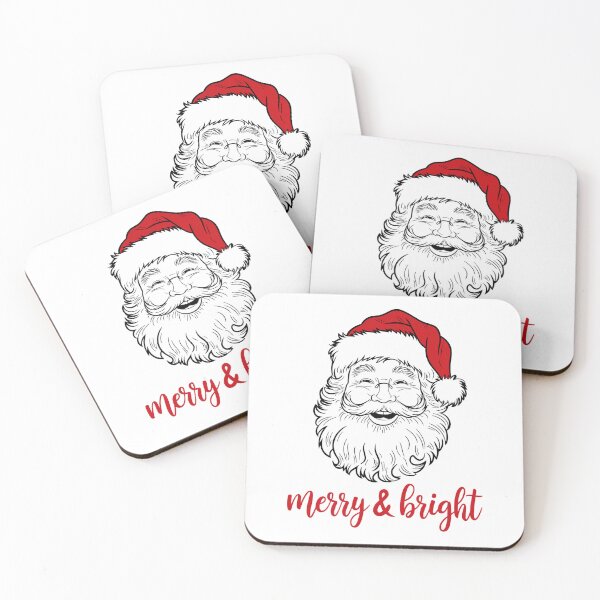 Item preview, Merry & Bright Christmas Santa Illustration designed and sold by ObjCrea123.