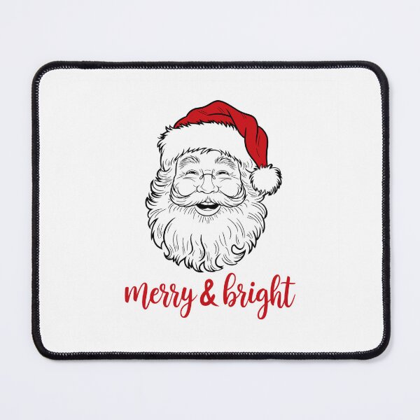 Item preview, Merry & Bright Christmas Santa Illustration designed and sold by ObjCrea123.