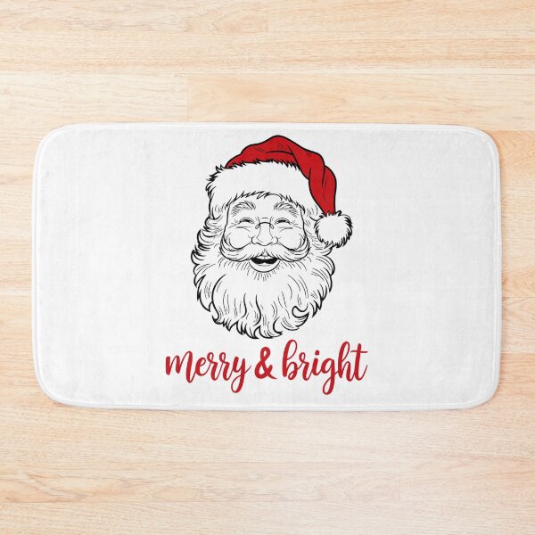Item preview, Merry & Bright Christmas Santa Illustration designed and sold by ObjCrea123.