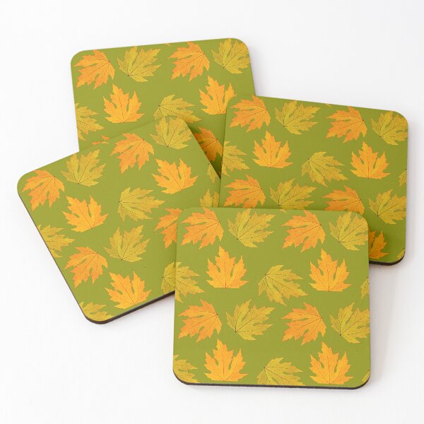 Item preview, Golden Leaves, Repeat Leaf Pattern designed and sold by LaRoach Digital Arts.