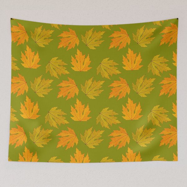 Item preview, Golden Leaves, Repeat Leaf Pattern designed and sold by LaRoach Digital Arts.