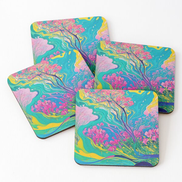 Item preview, Abstract Flowing Flowers designed and sold by 4FlagsCreations.
