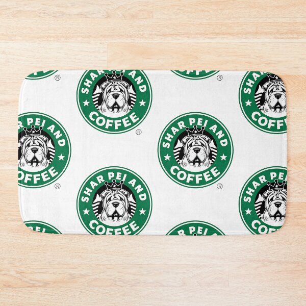 Item preview, Shar Pei & Coffee Logo designed and sold by Digital Paws.