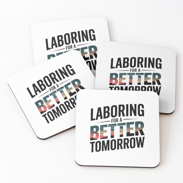Item preview, Laboring for a Better Tomorrow - Motivational Sunset Design designed and sold by HahaHandlesHub.