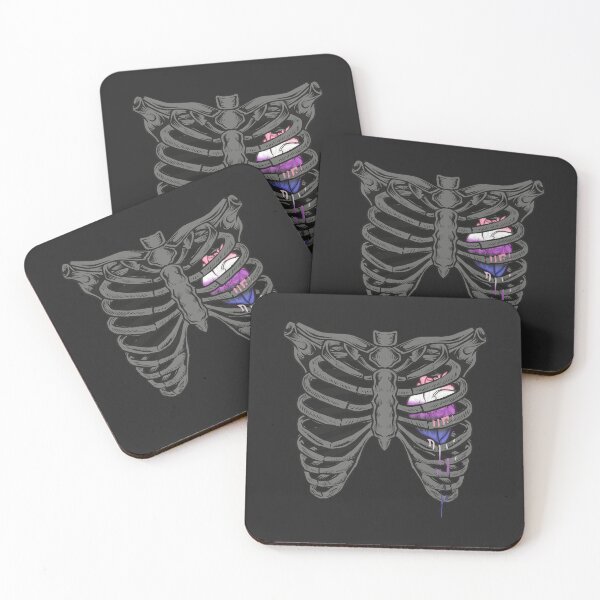 Item preview, Genderfluid Rib Cage Heart LGBT Pride Flag designed and sold by Clara Hollins.