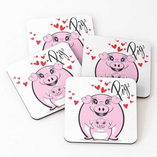 Item preview, Cute pigs - Mother's love  designed and sold by Shirley cute art .