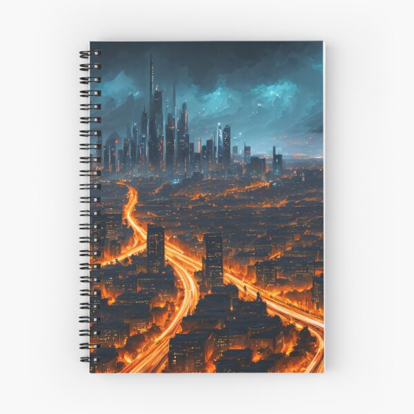 Item preview, Dark City Lights Painting designed and sold by 4FlagsCreations.