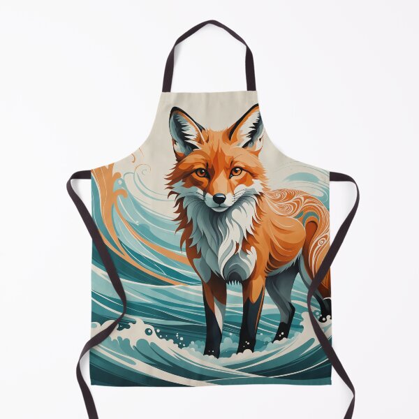 Item preview, Fox in the Waves designed and sold by 4FlagsCreations.