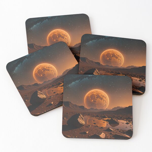 Item preview, Martian Moonrise designed and sold by 4FlagsCreations.