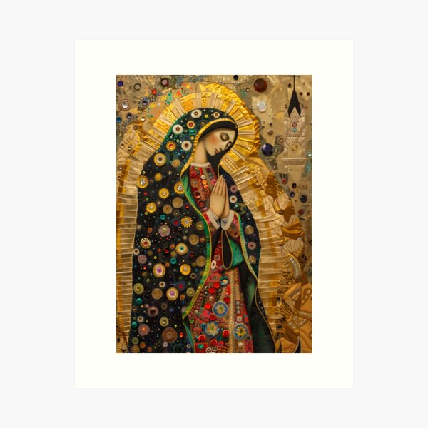 Item preview, Our Lady of Guadalupe Modern Art - Multimedia Collage of the Virgin designed and sold by All Souls Dream.