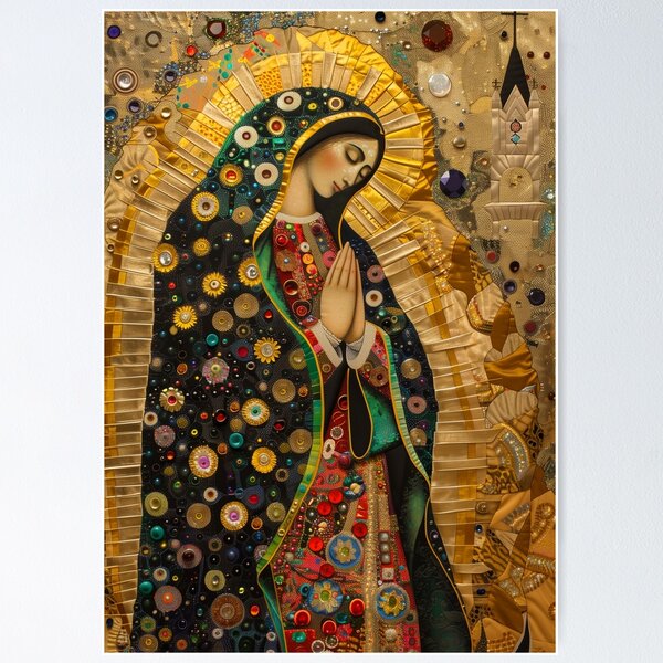 Item preview, Our Lady of Guadalupe Modern Art - Multimedia Collage of the Virgin designed and sold by All Souls Dream.
