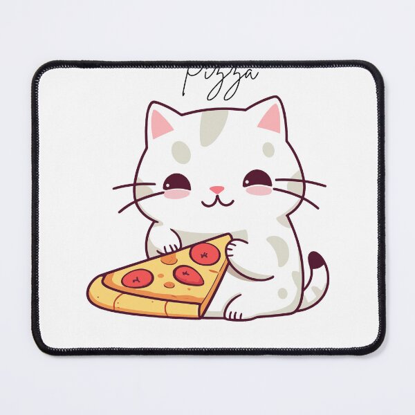 Artikel-Vorschau von „Verspielte Katze genießt köstliche Pizza – lustiges und einzigartiges Kunstwerk“, designt und verkauft von Sea-Smoke.