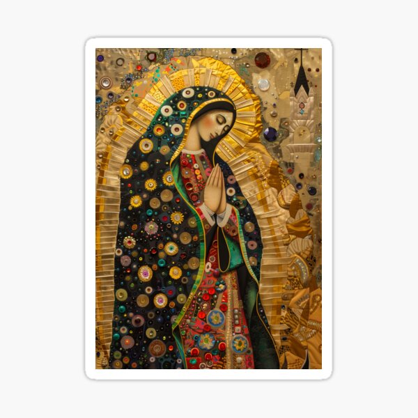 Item preview, Our Lady of Guadalupe Modern Art - Multimedia Collage of the Virgin designed and sold by All Souls Dream.