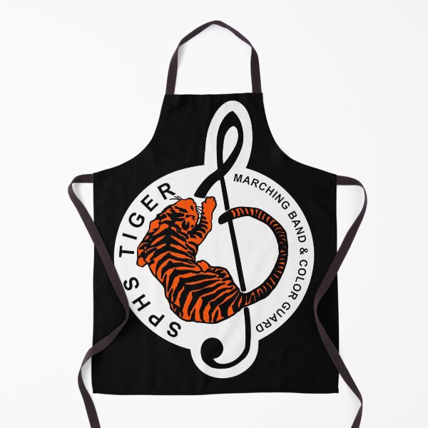 Item preview, White Background_SPHS Tiger for Marching Band and Color Guard Black designed and sold by linesbymichelle.