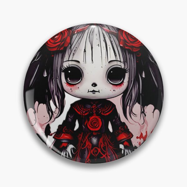 Item preview, The Girl with the Black Eyes - Goth Girl - Horror designed and sold by Blood-Stained.