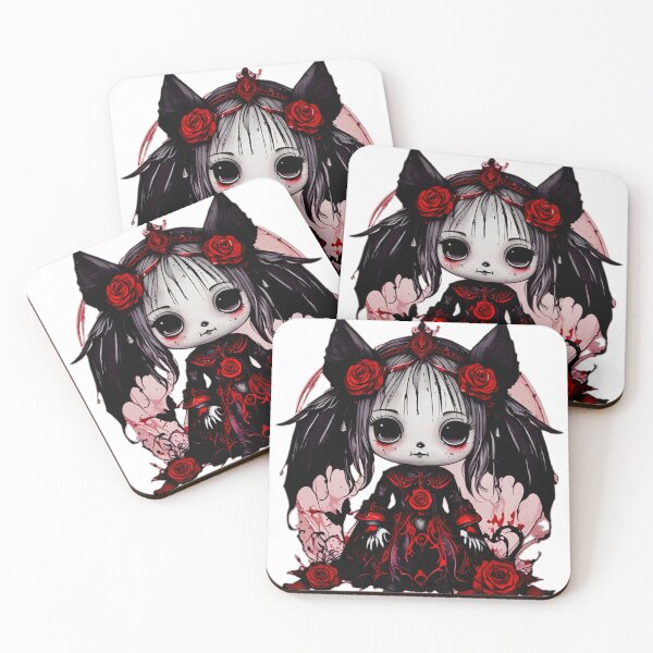 Item preview, The Girl with the Black Eyes - Goth Girl - Horror designed and sold by Blood-Stained.