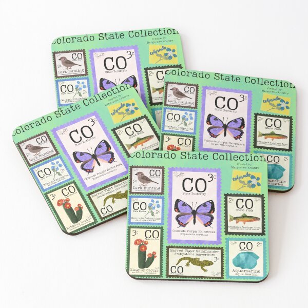 Item preview, Colorado State Stamp Collection designed and sold by Marguerite Artistry.