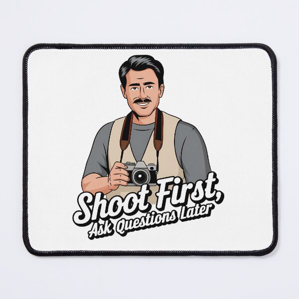 Item preview, Shoot first, ask questions later (3) designed and sold by Black Sands Art.