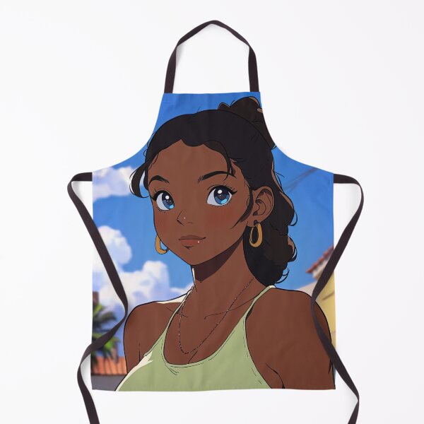 Item preview, Cuban woman, portrait | Anime style designed and sold by ComicsFactory.