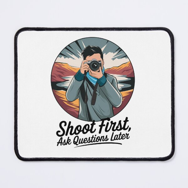 Item preview, Shoot first, ask questions later (4) designed and sold by Black Sands Art.