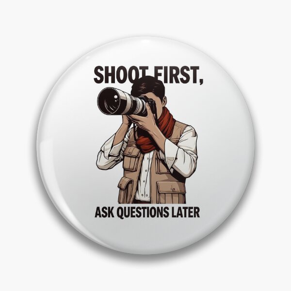 Item preview, Shoot first, ask questions later (6) designed and sold by Black Sands Art.