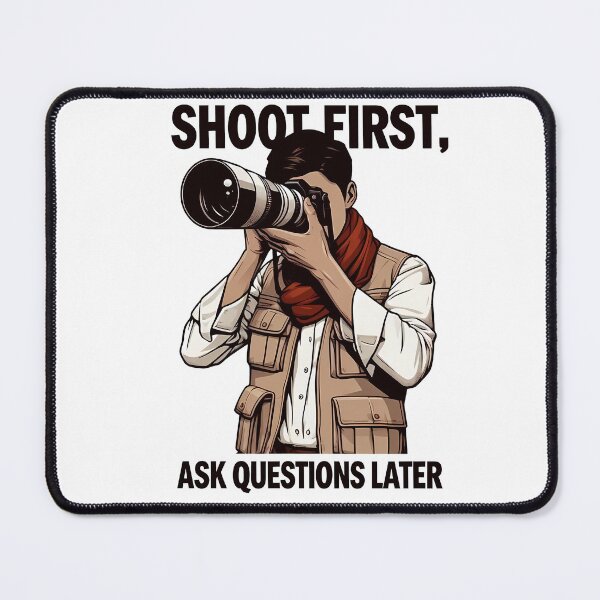 Item preview, Shoot first, ask questions later (6) designed and sold by Black Sands Art.