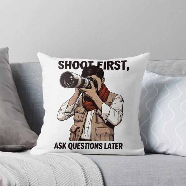 Item preview, Shoot first, ask questions later (6) designed and sold by Black Sands Art.