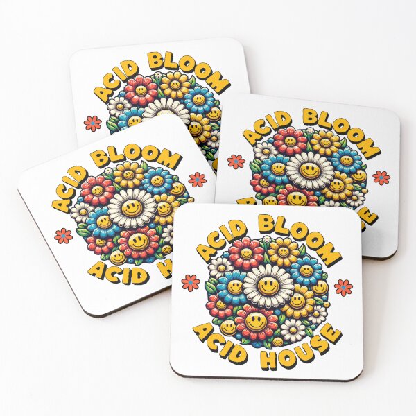Artikelvorschau, ACID HOUSE - Acid Bloom (schwarz) entworfen und verkauft von Discothreadz.