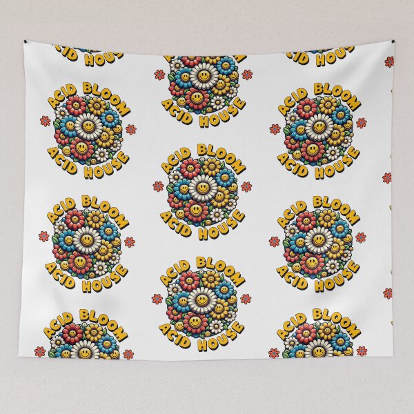 Item preview, ACID HOUSE  - Acid Bloom (black)  designed and sold by Discothreadz.