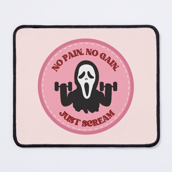 Artikelvorschau, Scream Gym Ghost Pink Badge - Ohne Fleiß kein Preis, einfach nur schreien, Training Horror entworfen und verkauft von cherrytheory.