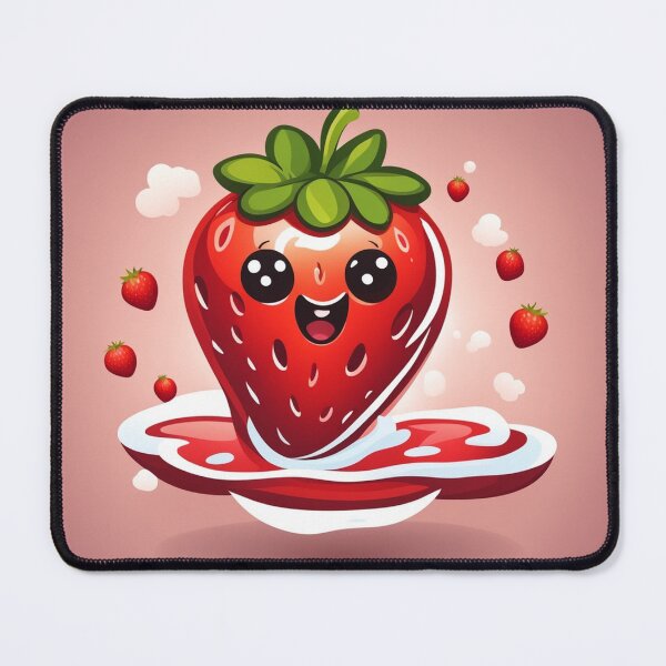 Item preview, Floating Strawberry Cartoon Vector Icon Illustration designed and sold by hjian8219.