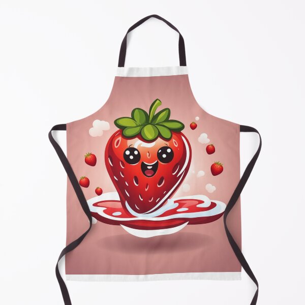 Item preview, Floating Strawberry Cartoon Vector Icon Illustration designed and sold by hjian8219.