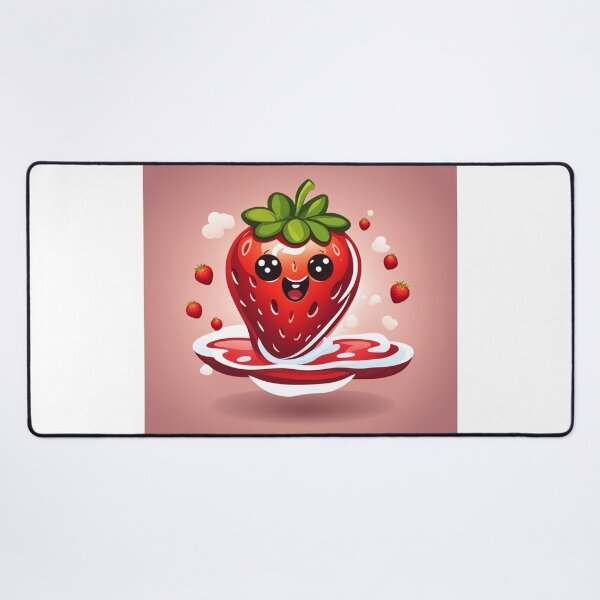 Item preview, Floating Strawberry Cartoon Vector Icon Illustration designed and sold by hjian8219.