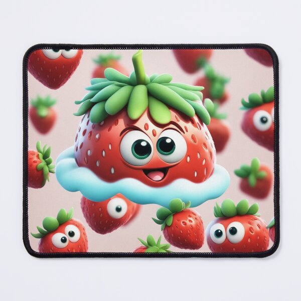 Item preview, Floating Strawberry Cartoon Vector Icon Illustration designed and sold by hjian8219.