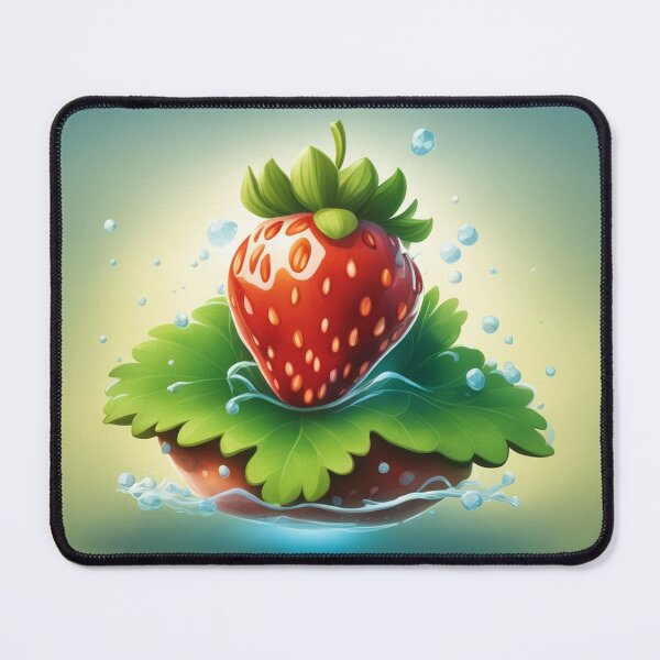 Item preview, Floating Strawberry Cartoon Vector Icon Illustration designed and sold by hjian8219.