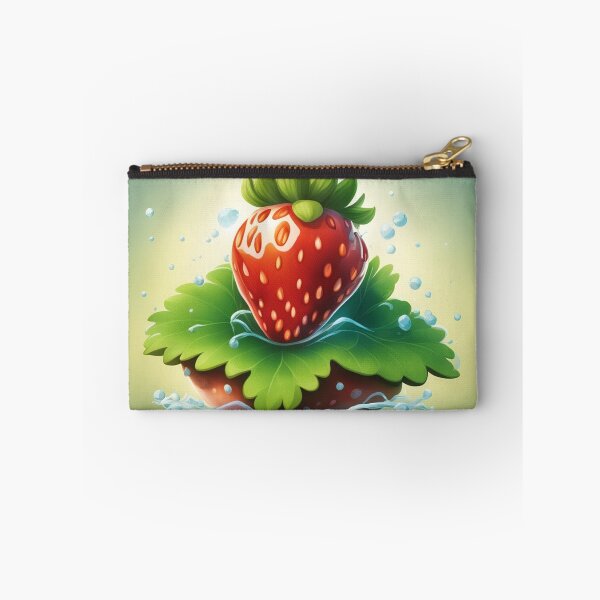 Item preview, Floating Strawberry Cartoon Vector Icon Illustration designed and sold by hjian8219.