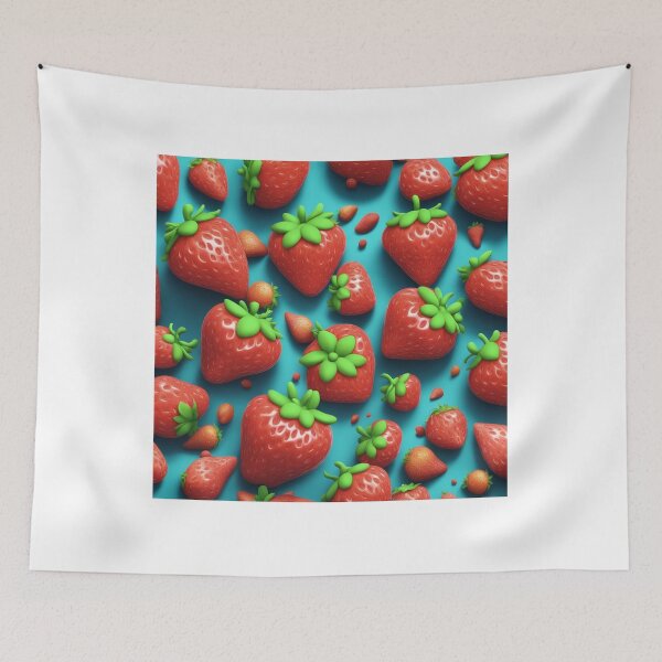 Item preview, Floating Strawberry Cartoon Vector Icon Illustration designed and sold by hjian8219.
