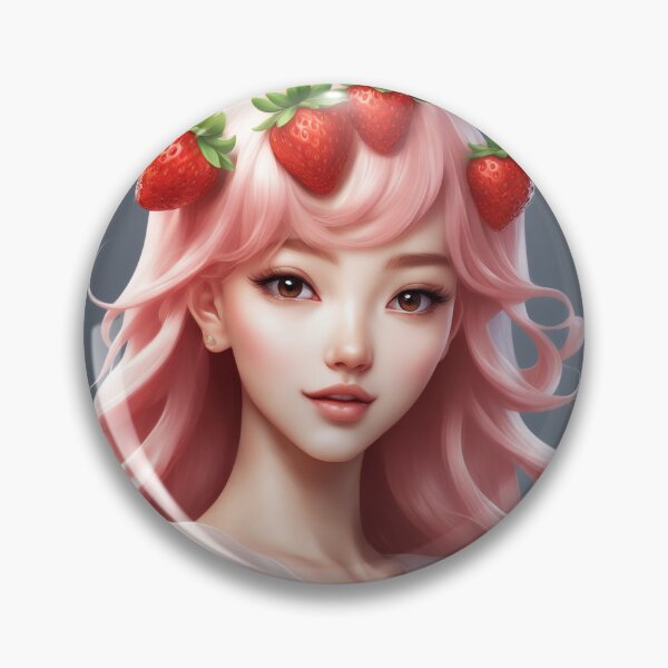 Item preview, Floating Strawberry Cartoon Vector Icon Illustration designed and sold by hjian8219.