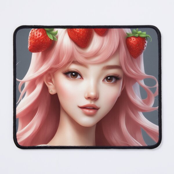 Item preview, Floating Strawberry Cartoon Vector Icon Illustration designed and sold by hjian8219.