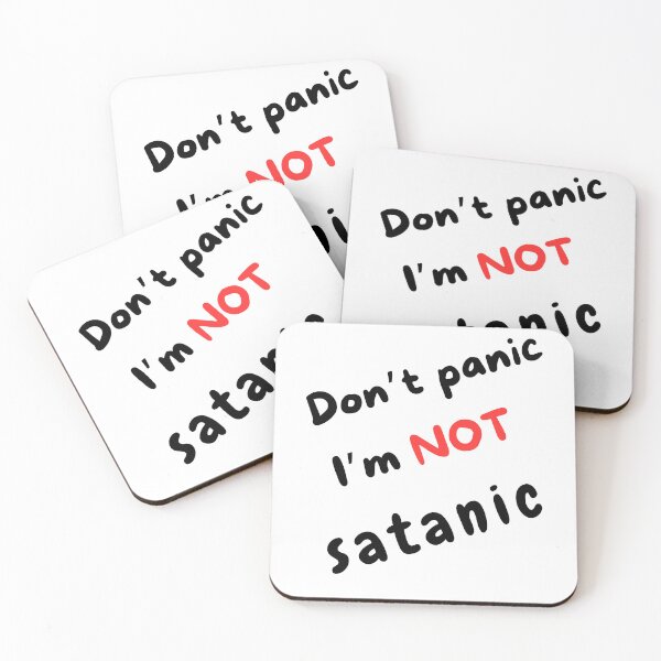 Item preview, Don't panic, I'm not satanic designed and sold by citmgpod.