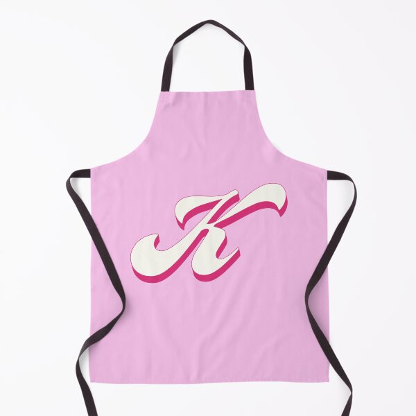 Item preview, K Letter Initial Monogram Retro Pink designed and sold by Serendipity Studios.