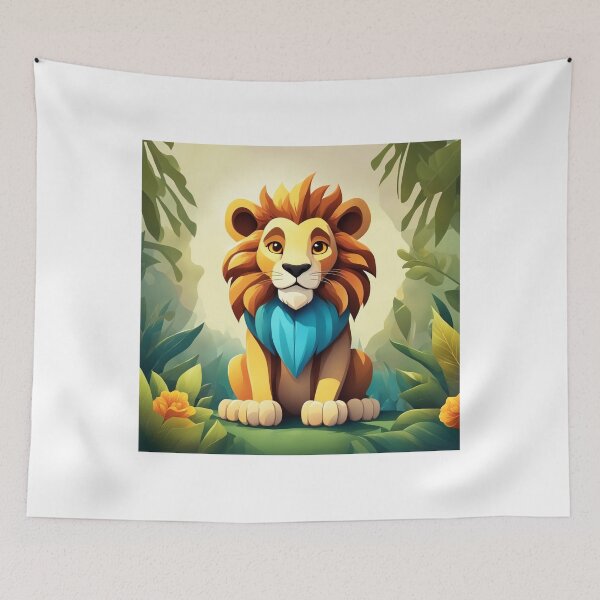 Item preview, Cute Lion Sitting Cartoon Vector Icon Illustration designed and sold by hjian8219.