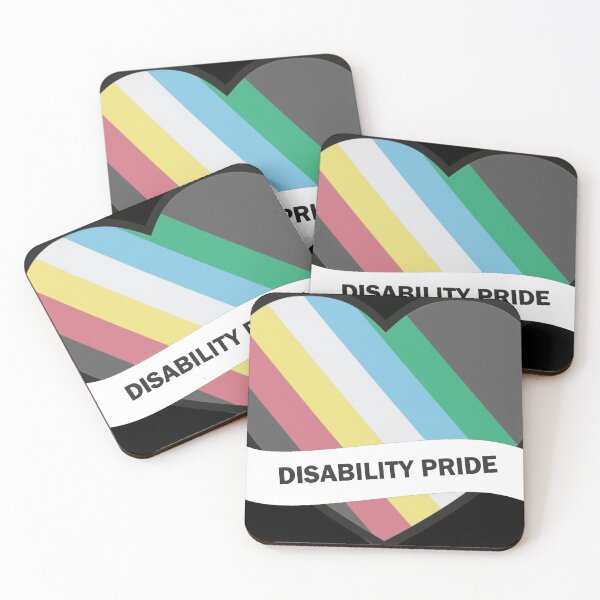 Item preview, Disability Pride Heart designed and sold by Spectrum Perspectives.