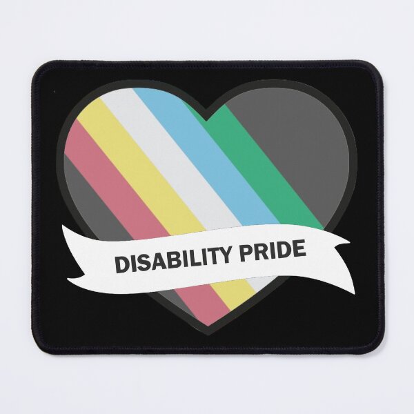 Item preview, Disability Pride Heart designed and sold by Spectrum Perspectives.
