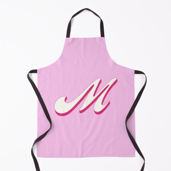 Item preview, M Letter Initial Monogram Retro Pink designed and sold by Serendipity Studios.