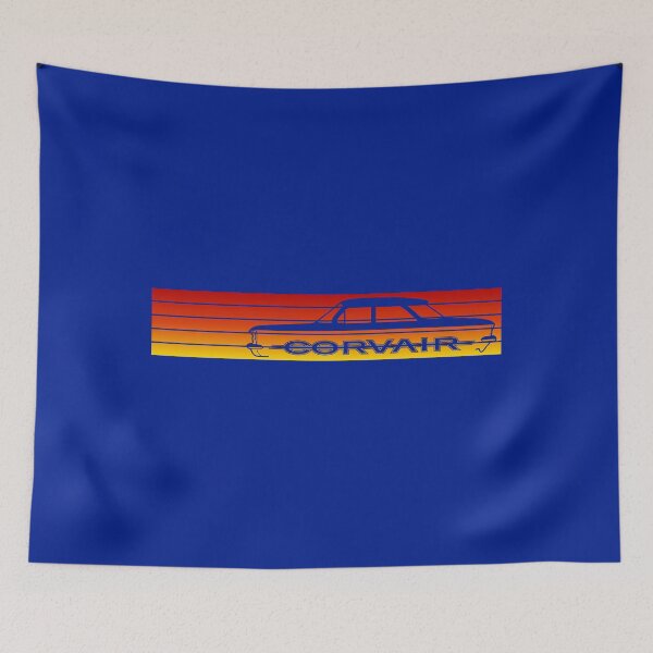 Item preview, Corvair Sunset Stripes Old Surf T Style Early Sedan 4 door 1960 1961 1962 1963 1964 designed and sold by FlatSixGraphics.