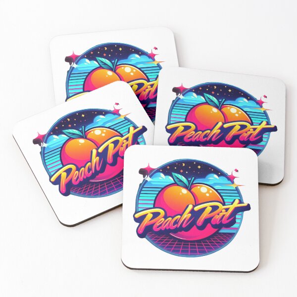 Item preview, Retro Peach Pit Band | Vintage-Inspired Music Design designed and sold by litchick1977.