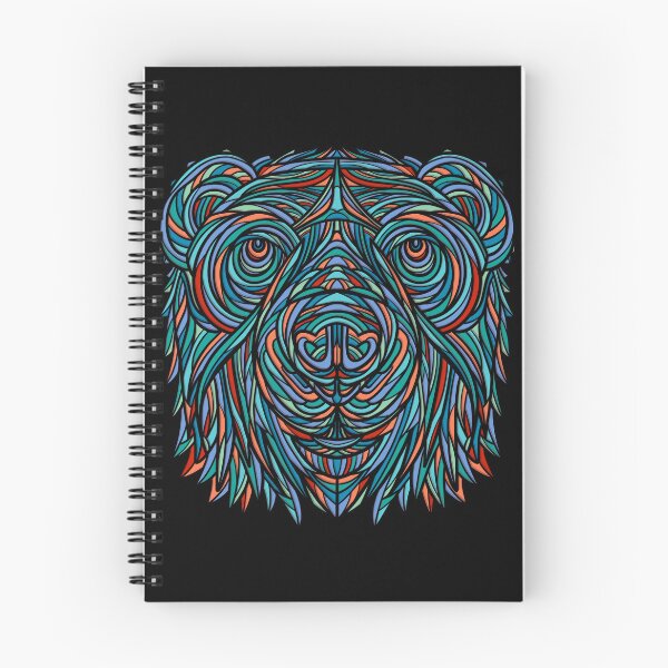 Item preview, Colorful abstract bear head design designed and sold by DaveDanchuk.