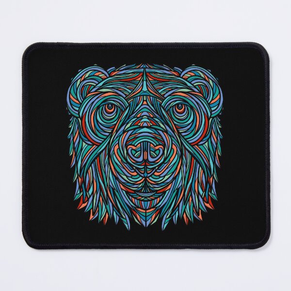 Item preview, Colorful abstract bear head design designed and sold by DaveDanchuk.